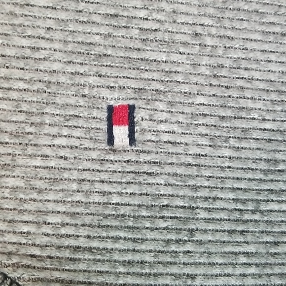 Tommy Hilfiger Heather Gray V Neck Long Sleeve Sweater 1X - Picture 3 of 7